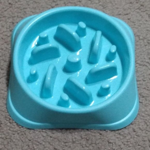 pet food puzzle bowl blue dog m slow feeder noyal - Picture 1 of 4